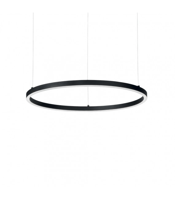 Suspensión LED integrada Oracle Aluminio Negro 1 bombilla 9cm