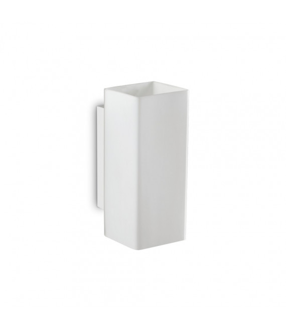 Wall light Paul White metal 2 bulbs 17cm