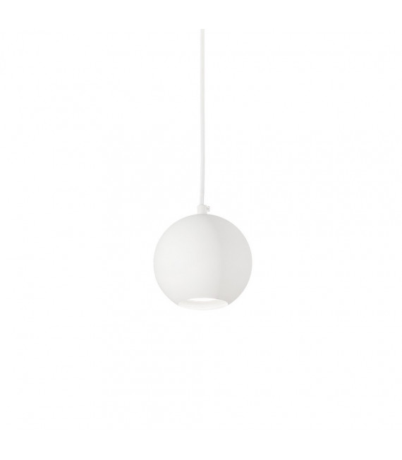 Mr lampada a sospensione in metallo bianco 1 lampadina 16cm