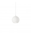 Suspension Mr Métal blanc 1 ampoule 16cm