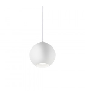 Lámpara colgante Mr metal blanco 1 bombilla 20cm