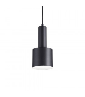 Colgante de diseño Holly Black Metal 1 bombilla 31cm