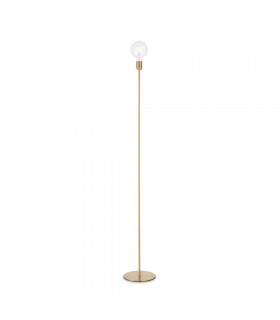 Lampadaire Microphone Métal Laiton satiné 1 ampoule 170cm