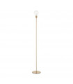 Floor lamp Microphone Metal Satin brass 1 bulb 170cm