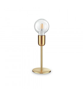 Sobremesa Micrófono Metal Latón satinado 1 bombilla 22cm
