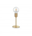 Table lamp Microphone Metal Satin brass 1 bulb 22cm