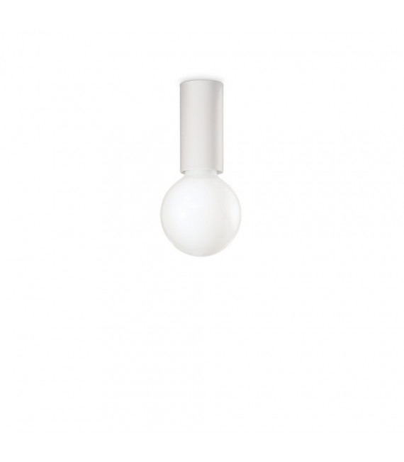 Small white metal ceiling light 1 bulb 10cm