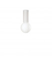 Small white metal ceiling light 1 bulb 10cm