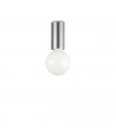 Small Chrome Metal Ceiling Light 1 bulb 10cm