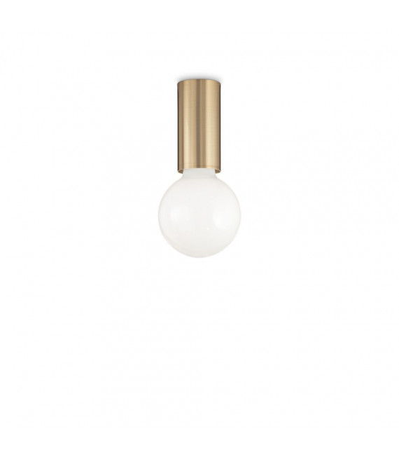 Plafón Petit Metal Latón satinado 1 bombilla 10cm