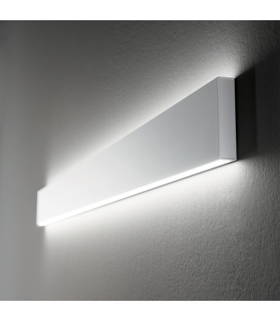 Linus integrierte LED-Wandleuchte Metall, Weißaluminium 1 Glühbirne 9,5cm