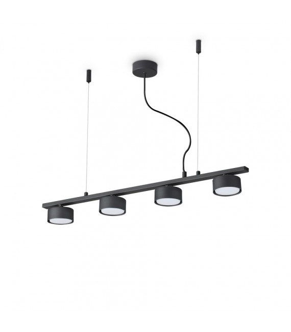 Minor Black Metal Pendant 4 bulbs 10cm