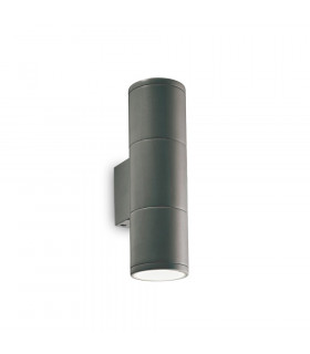 Aplique de jardín Gun Aluminio Antracita 2 bombillas 21cm