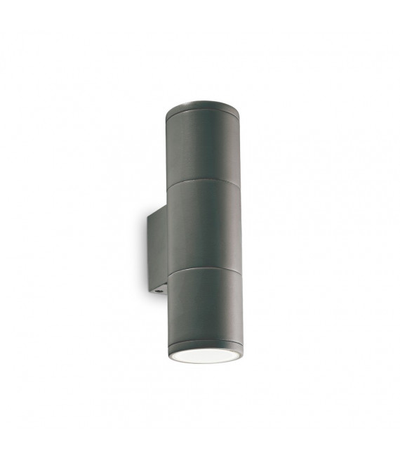 Aplique de jardín Gun Aluminio Antracita 2 bombillas 21cm