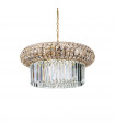 Nabucco Gold Glass Pendant 12 bulbs 42cm