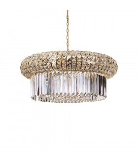 Nabucco Gold Glass Pendant 18 bulbs 39cm