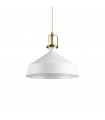 Suspension Eris-2 Métal blanc 1 ampoule 39cm