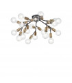 Spark Black Metal Pendant 20 bulbs 32cm
