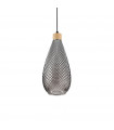 Suspension Bergen-2 Verre Fumé 1 ampoule 44cm