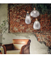 Suspension Bergen-2 Verre Fumé 1 ampoule 44cm