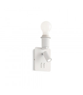 Lámpara con pantalla Gea Metal Blanco 2 bombillas 19,5cm