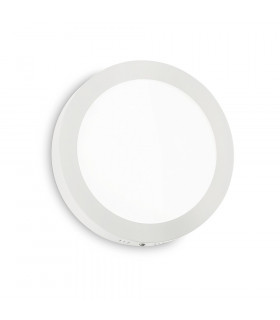 Plafón Universal Aluminio blanco 1 bombilla 4cm