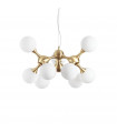 Ceiling light Nodi Metal Satin brass 9 bulbs 60cm