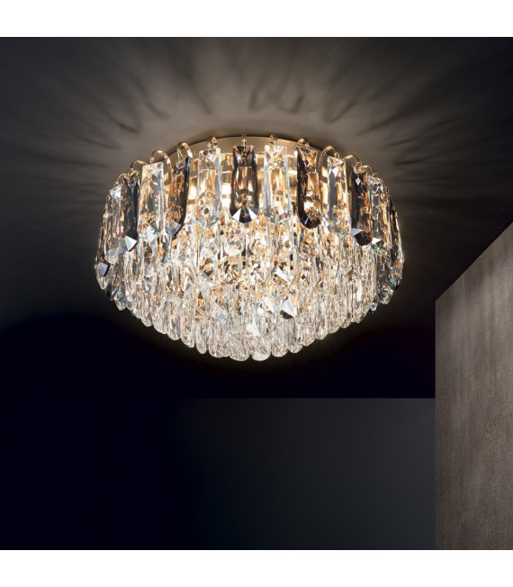 Plafoniera di design Magnolia Metal Gold 7 lampadine 26cm