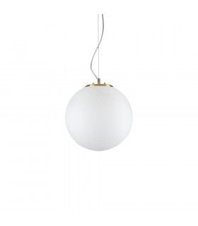 Suspension Grape Verre blanc 1 ampoule 37cm