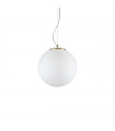 Grape pendant light White glass 1 bulb 37cm