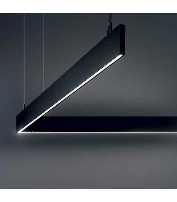 Pendelleuchte Linus Aluminium Schwarz 1 Birne 13cm