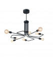 Plafonnier Triumph Métal Noir 8 ampoules 66cm
