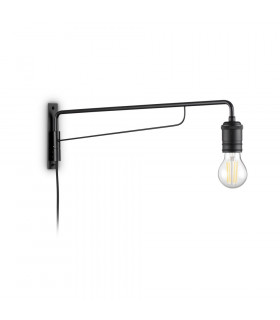 Wandleuchte Triumph Metall Schwarz 1 Glühbirne 16cm