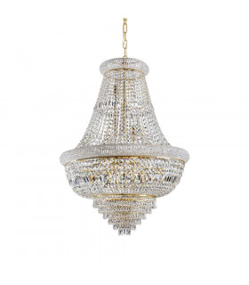 Araña Dubai Metal Oro 24 bombillas 120cm
