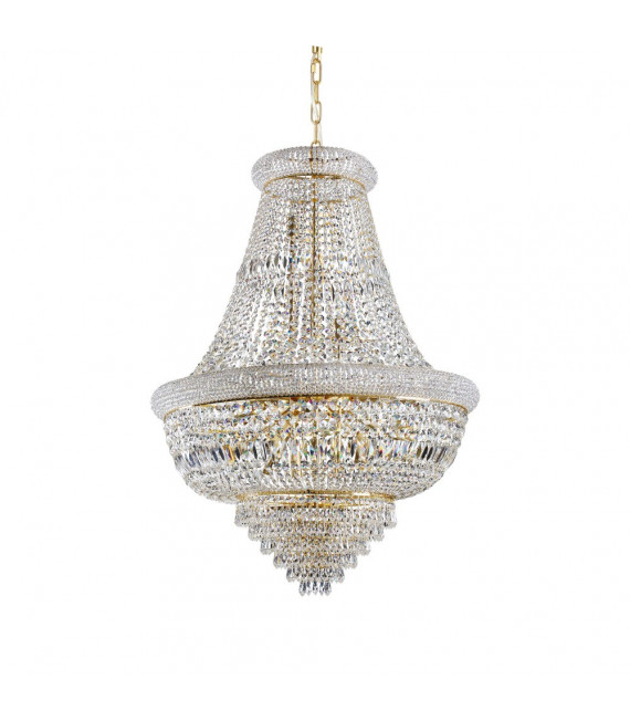 Chandelier Dubai Metal Gold 24 bulbs 120cm
