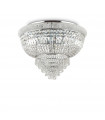 Plafonnier Design Dubai Métal Chrome 24 ampoules 52,5cm