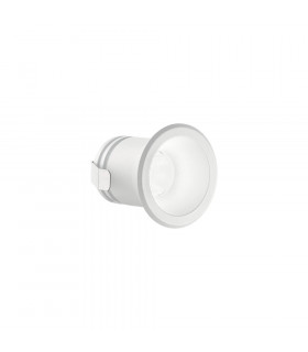 Virus recessed spotlight 1 bulb White aluminum