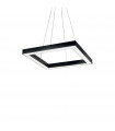 Suspension LED intégré Oracle Aluminium Noir 1 ampoule 16,5cm