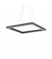 Suspension LED intégré Oracle Aluminium Noir 1 ampoule 16,5cm