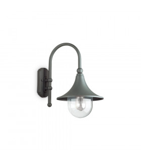 Lanterne de jardin Cima Métal Anthracite 1 ampoule 46cm