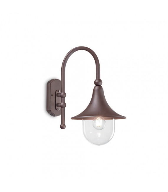 Farol de jardín Cima Metal Café 1 bombilla 46cm