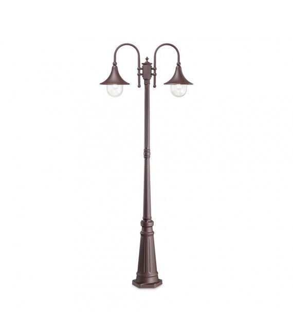 Cima Metall Kaffee Gartenlaterne 2 Birnen 216cm