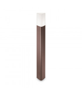 Bolardo de jardín Pulsar Aluminio Café 1 bombilla 80cm