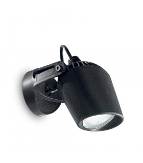 Foco Minitommy Resina Negro 1 bombilla 12,5cm