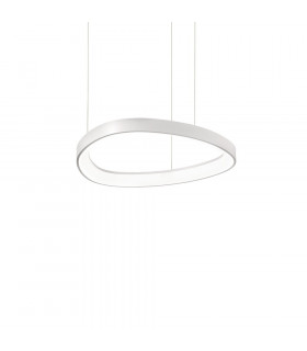Sospensione LED integrata Gemini 1 lampadina Metallo, plastica bianca