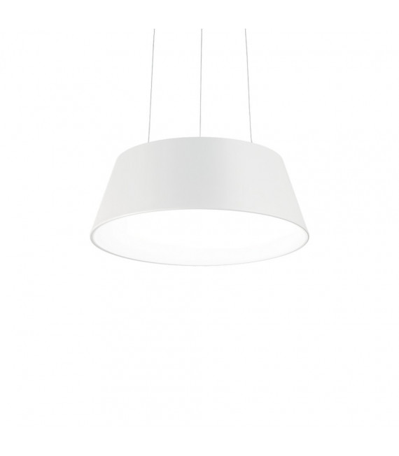 Sospensione Cloe 1 lampadina Plastica, metallo bianco