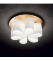 Plafonnier Daisy Métal Or 6 ampoules 25,5cm