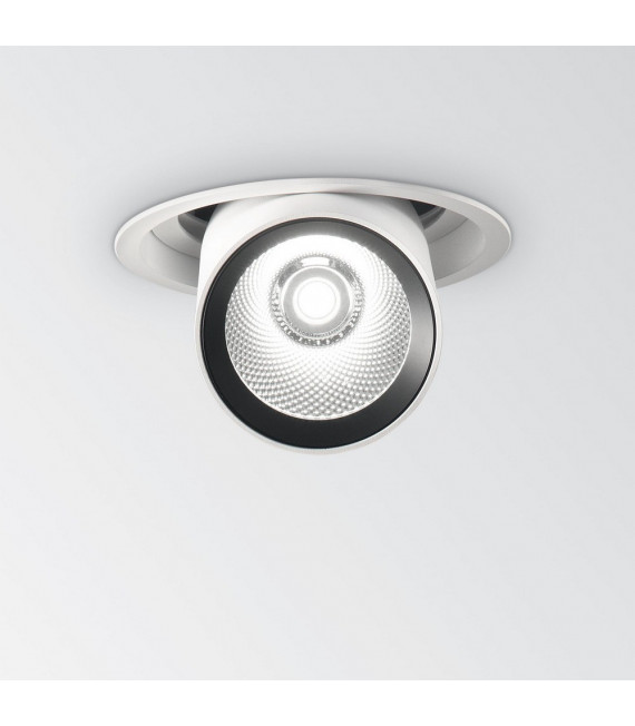 Spot encastré Nova Aluminium blanc 1 ampoule 13,8cm