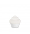 Cupcake table lamp White resin 1 bulb 21cm