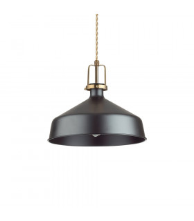 Pendant Eris-1 Black Metal 1 bulb 33cm